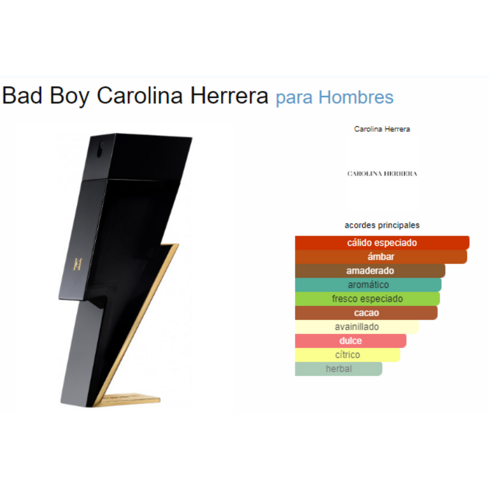 Bad Boy – Carolina Herrera para Hombres