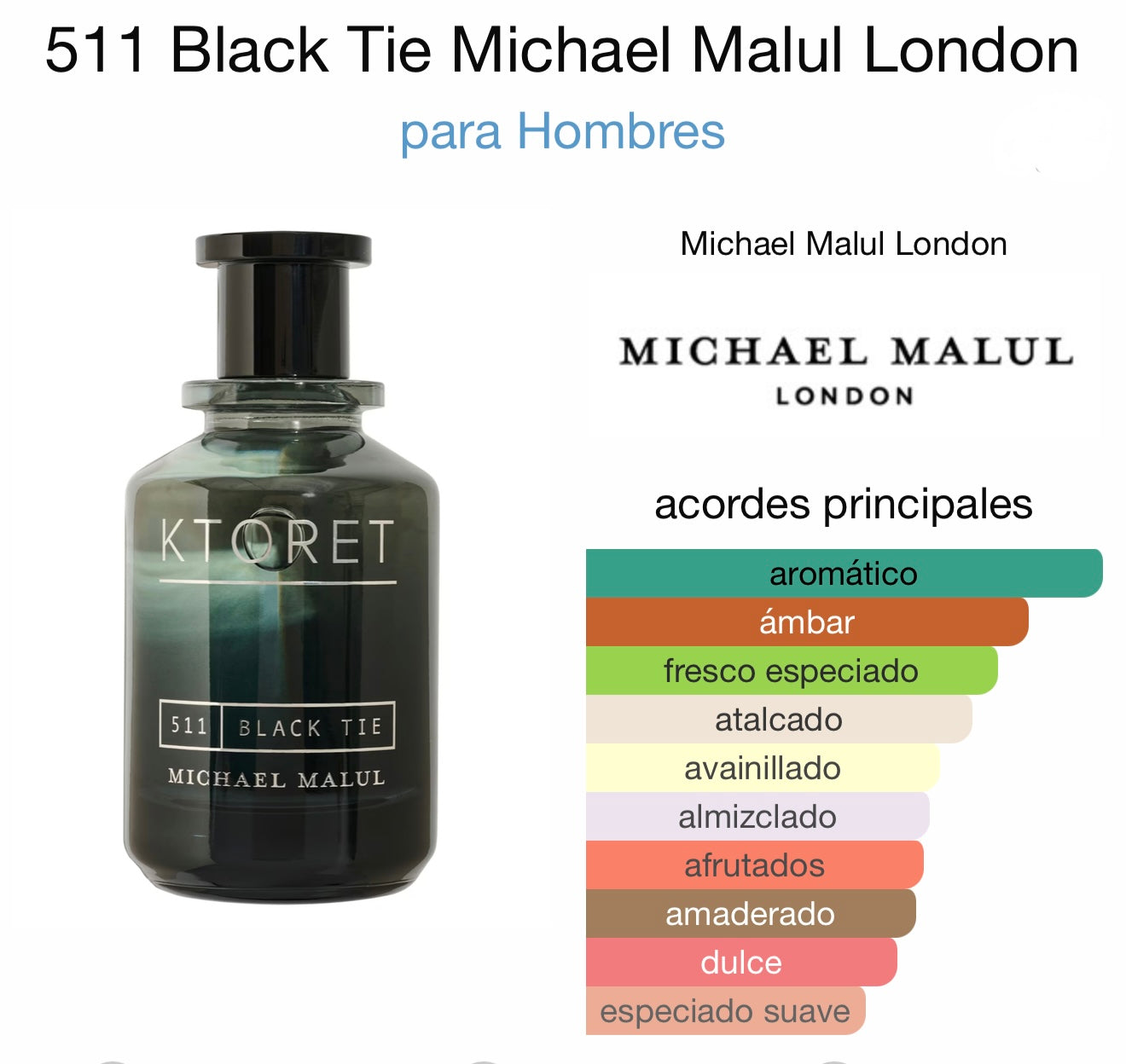 Ktoret 511 Black Tie – Michael Malul London (Eau de Parfum)