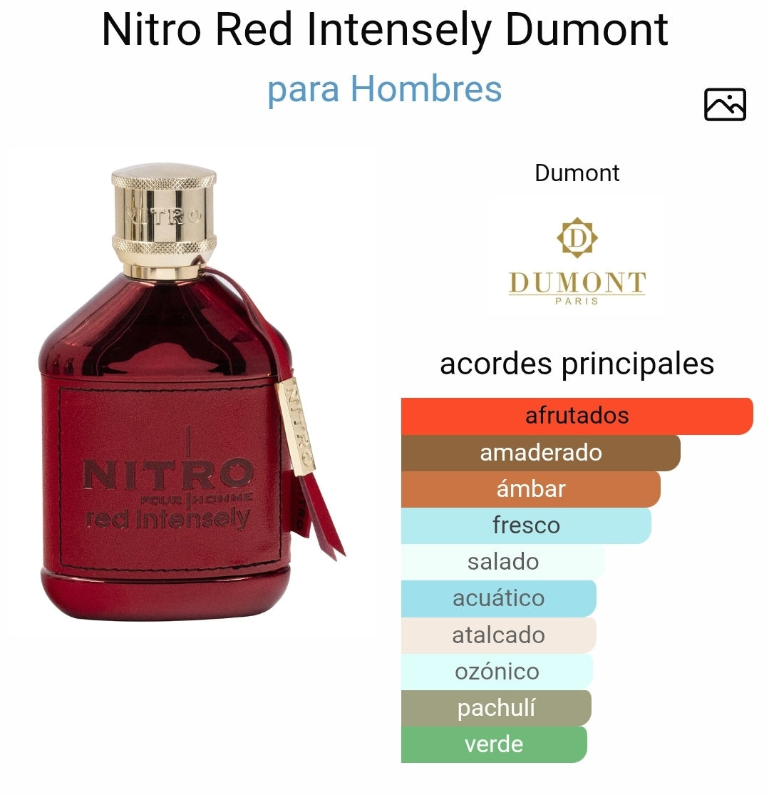 Nitro Red Intensely by Dumont Paris – 3.4 oz / 100 ml