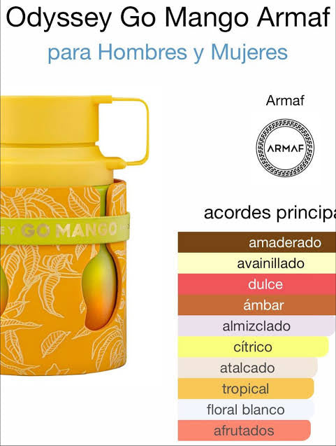Odyssey Go Mango– Armaf Eau de Parfum 3.4oz