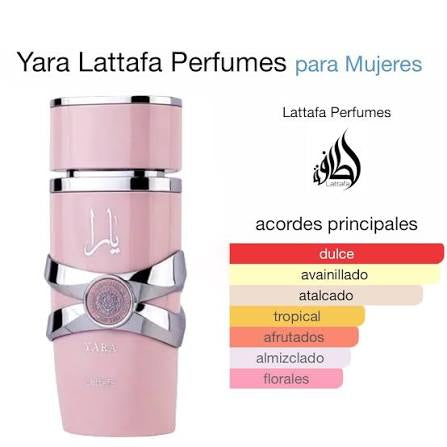Perfume Yara de Lattafa 3.4 oz.