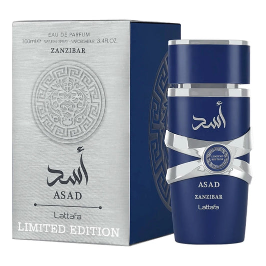 Asad Zanzibar – Lattafa | Eau de Parfum 3.4 oz (Edición Limitada)