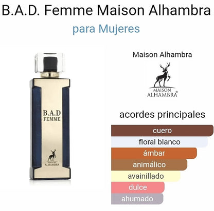 B.A.D. Femme Eau de Parfum – Maison Alhambra | Inspirado en Good Girl