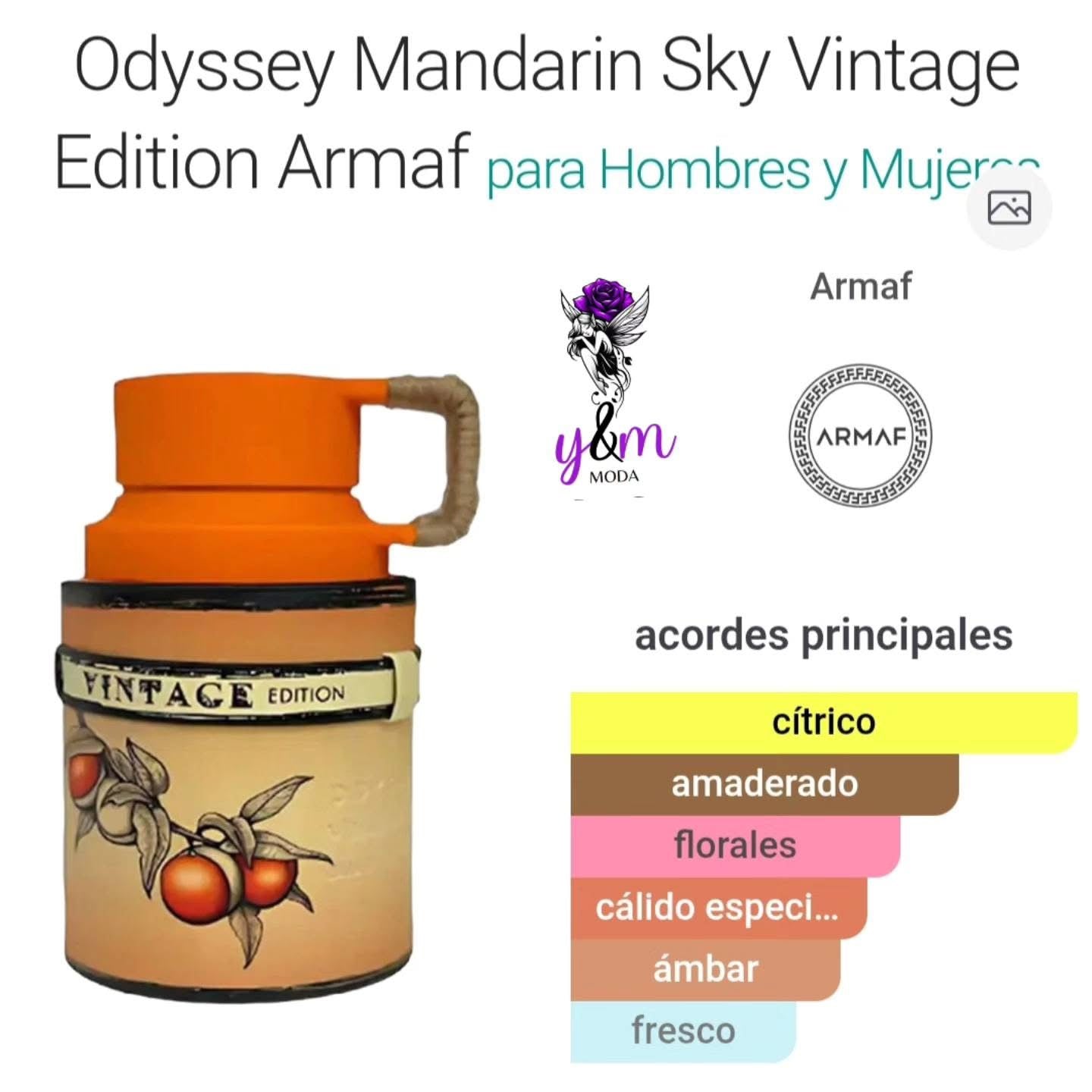 Odyssey Mandarin Sky Vintage Edition – Eau de Parfum Unisex 3.4 oz