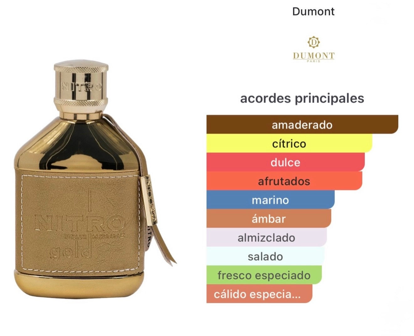 Nitro Gold Pour Homme by Dumont Paris – 3.4 oz / 100 ml