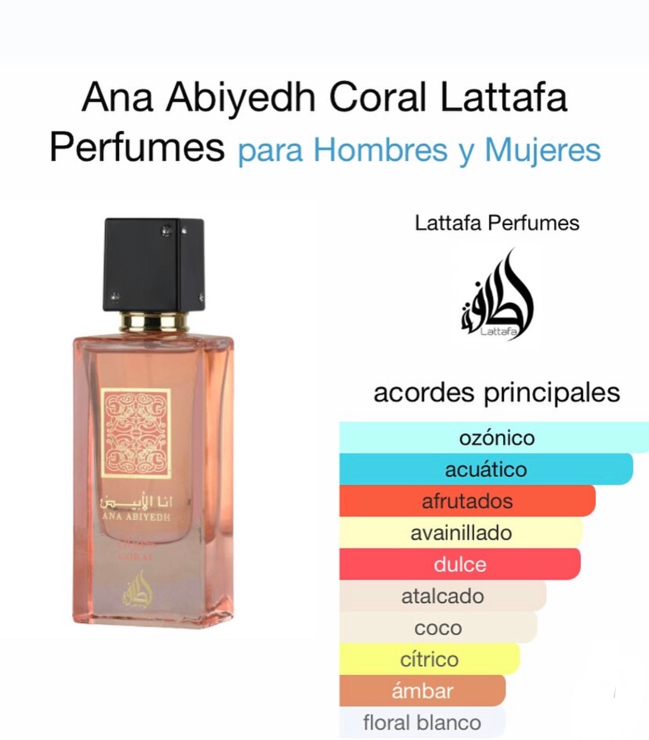 Ana Abiyedh Coral – Lattafa Eau de Parfum