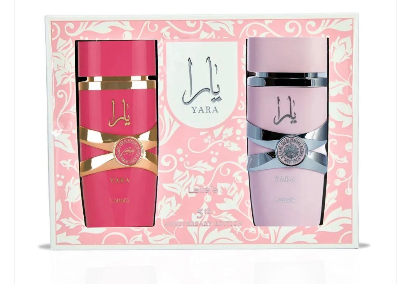 Yara 5th Anniversary Set – Lattafa (2 Piezas de 3.4 oz)