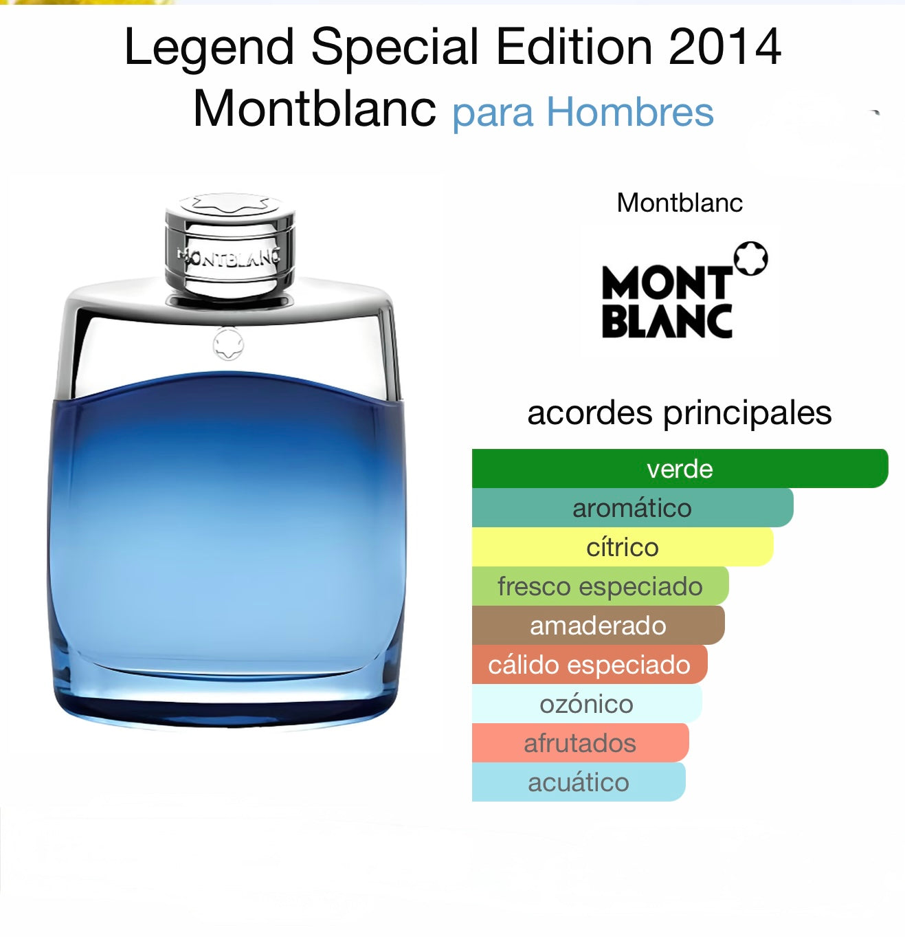 Legend Special Edition 2014 Montblanc 3.3 oz (100 ml)