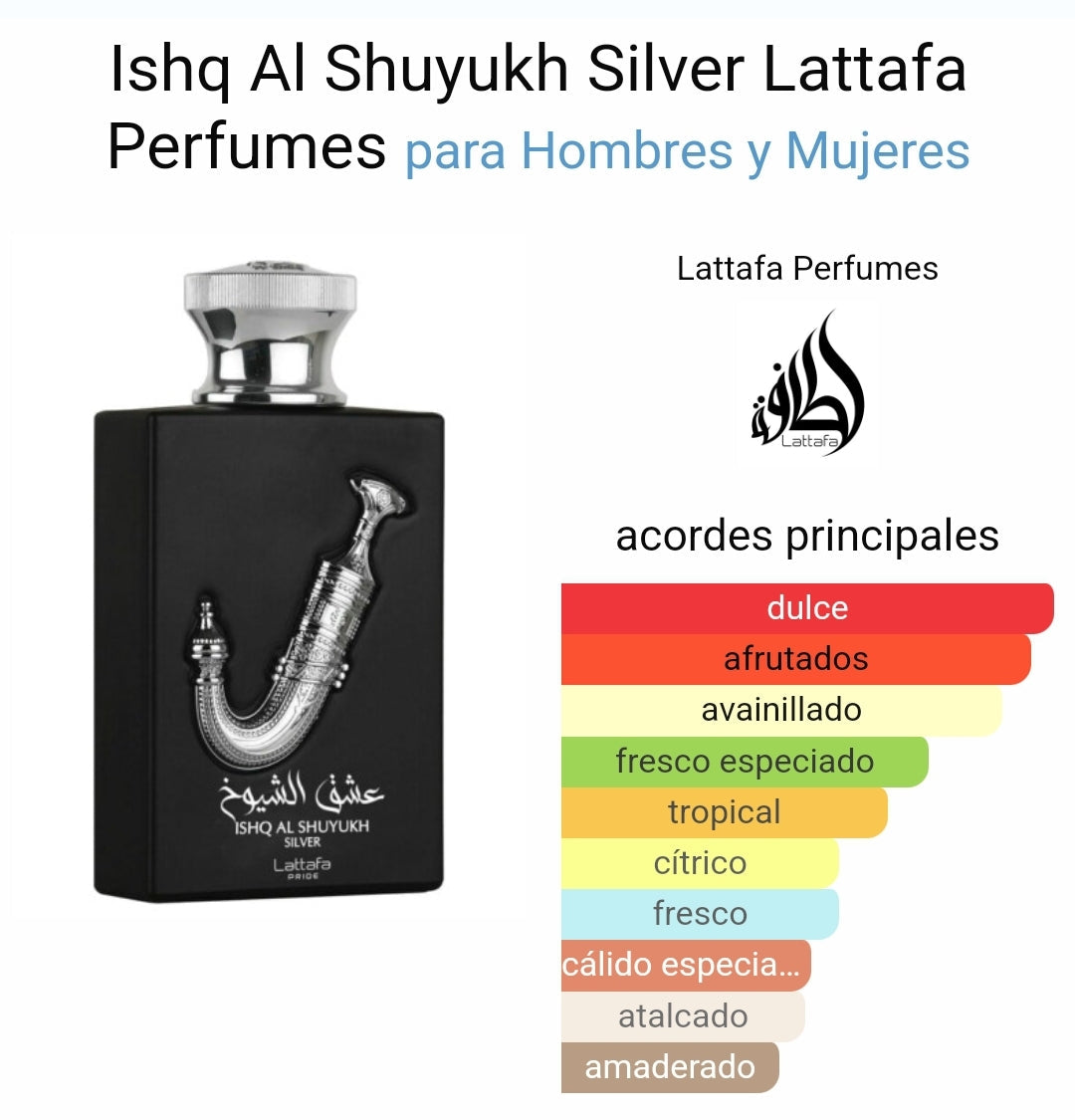 Ishq Al Shuyukh Silver by Lattafa Pride – 3.4 oz / 100 ml