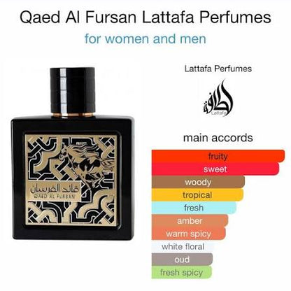 Qaed Al Fursan – Lattafa 3.4 oz Eau de Parfum