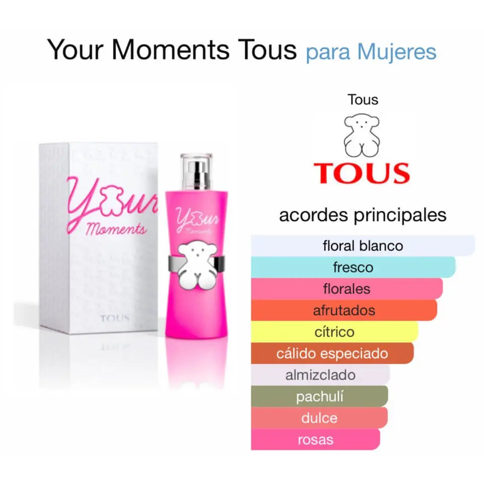 Tous Your Moments Eau de Toilette 3.0 oz – Perfume para Mujer